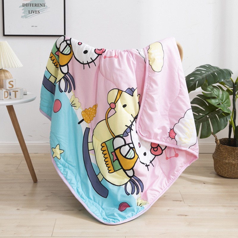 MUISUNGSHOP ผ้าห่มเด็ก ผ้ารองนอน ลายการ์ตูน ผ้าห่มฝ้ายญี่ปุ่น ขนาด 110x150 ซม KID blanket