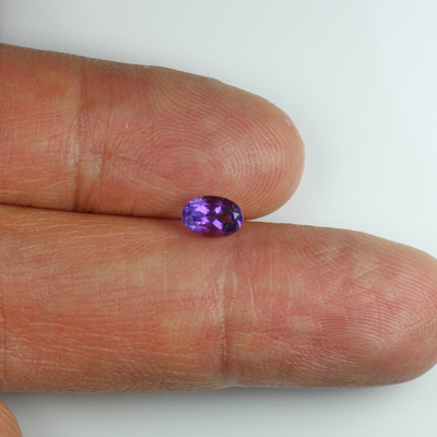 **ขายแล้ว**อเมทิสต์ (Amethyst) 0.51 กะรัต สีม่วงดอกตะแบก