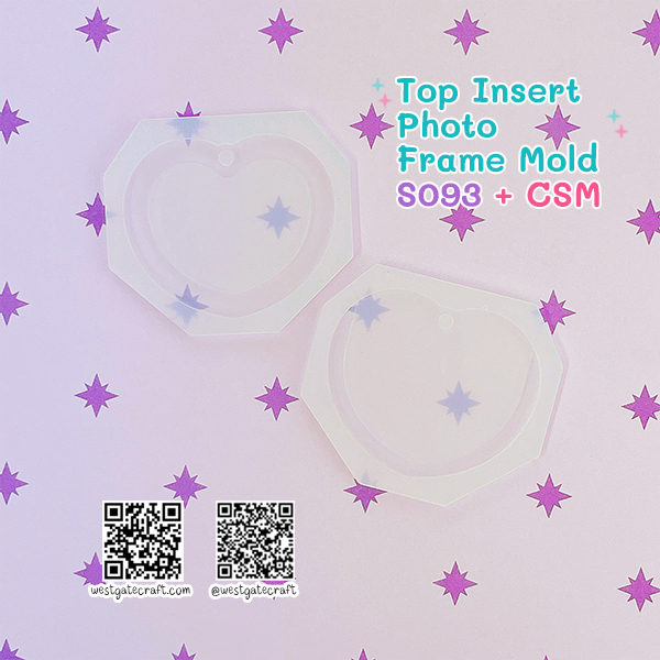 แม่พิมพ์เรซิ่น S093 Top Insert Photo Frame Mold + CSM