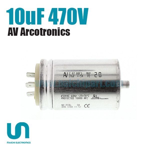 AV ARCOTRONICS C.87.8BF3 MKP 10uF 400-470V