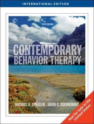 Contemporary Behavior Therapy ISBN 9780495509080