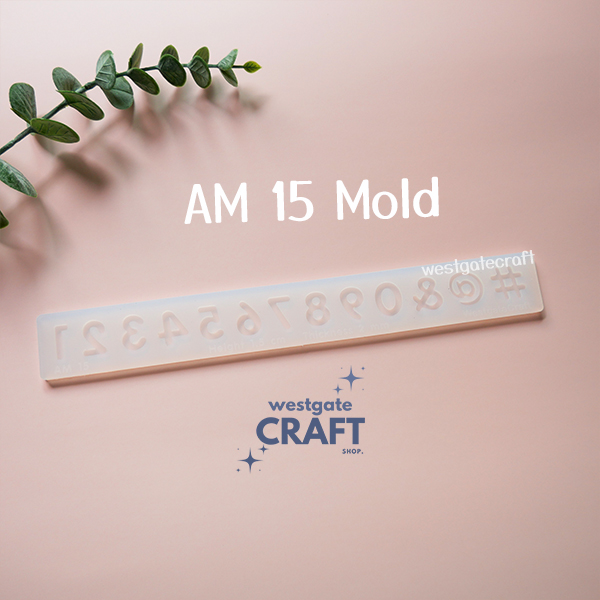 แม่พิมพ์ตัวอักษร AM13-15 Mold / Height 1.1-1.5 cm