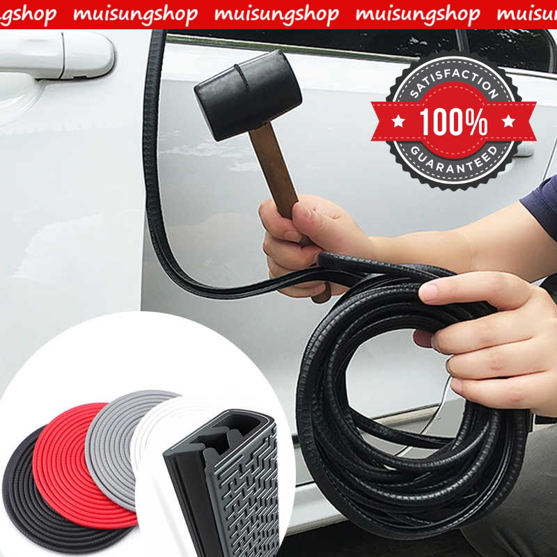 MUISUNGSHOP ลิ้นยางกันกระแทก ป้องกันรอยขีดข่วน ติดขอบประตู ขอบยางกันกระแทกประตู ยางกันกระแทกขอบประตู