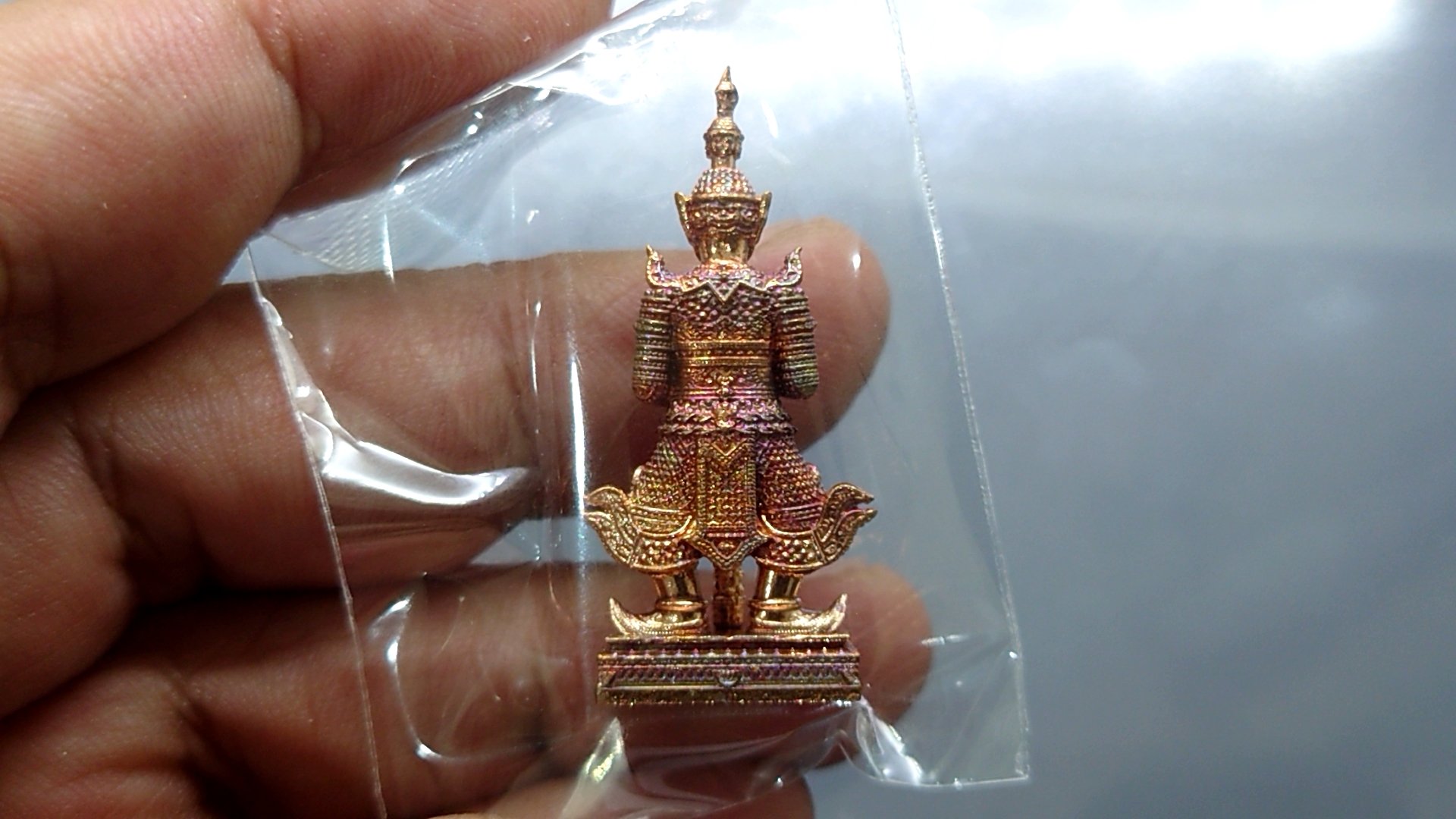 พญายักษ์วัดแจ้ง รุ่นมหาโภคทรัพย์ เนื้อทองแดง วัดอรุณราชวรารามวรมหาวิหาร ขนาดสูง 3.6 เซ็น 2564