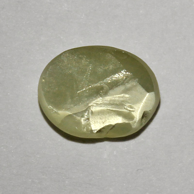 คริสโซเบริลตาแมวหรือไพฑูรย์ (Cat's eye Chrysoberyl) 1.34 กะรัต จากอินเดีย