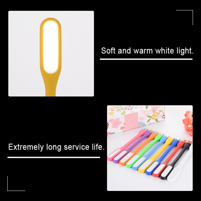 Muisungshop ไฟ LED USB (10 ชิ้น) ต่อโน๊ตบุ๊คหรือพาวเวอร์แบงค์ โคมไฟ USB แบบพกพา LED Portable Lamp (คละสี) - No Package