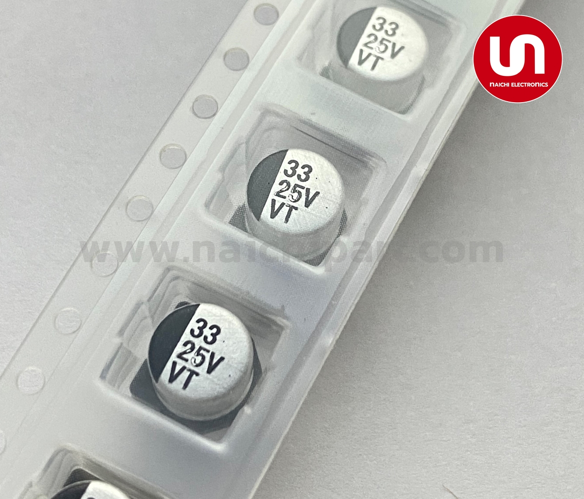 คาปาซิเตอร์ , 33uF 25V ,Size 6.3x5.4 ระยะห่างขา 2.2mm