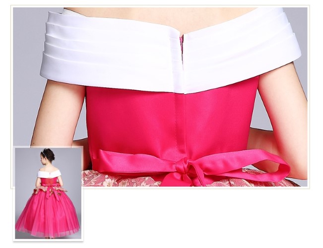 7C87 ชุดเด็ก ออโรร่า เจ้าหญิงออโรร่า เจ้าหญิงนิทรา Aurora Princess Sleeping Beauty Costume
