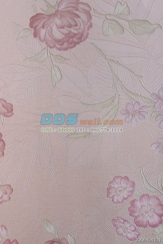 JTHY15-22 ลายดอกสวยๆ สีชมพู
