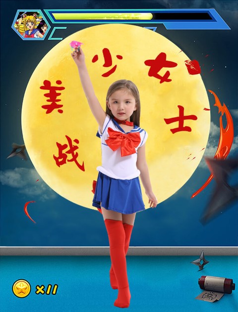7C111 ชุดเด็ก เซเลอร์มูน Sailor moon Costumes