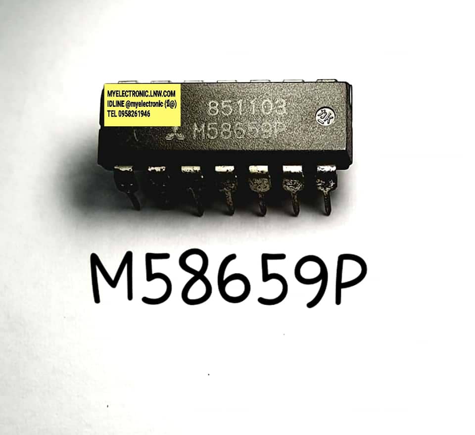 ICM58659Pยี่ห้อMITSUBISHIตัวถังDIP14ขาราคาตัวละ