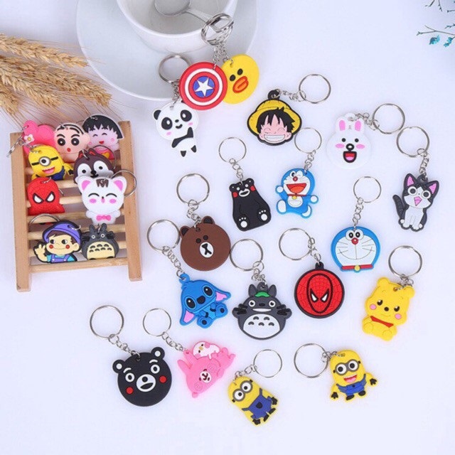 MUISUNGSHOP (10 ชิ้น) 29 บาท พวงกุญแจการ์ตูน