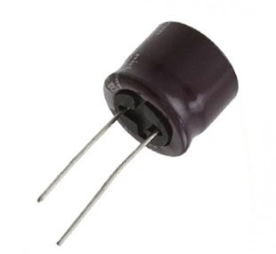 C คาปาซิเตอร์ 1000uF 25V 5000hrs 105°C Size 18x15mm ระยะห่างขา 7.5mm Nichicon