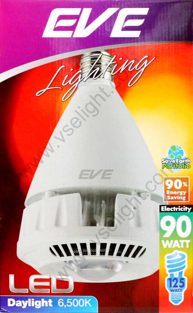 หลอดไฟ LED EVE 90W High Watt Highbay ขั้ว E40
