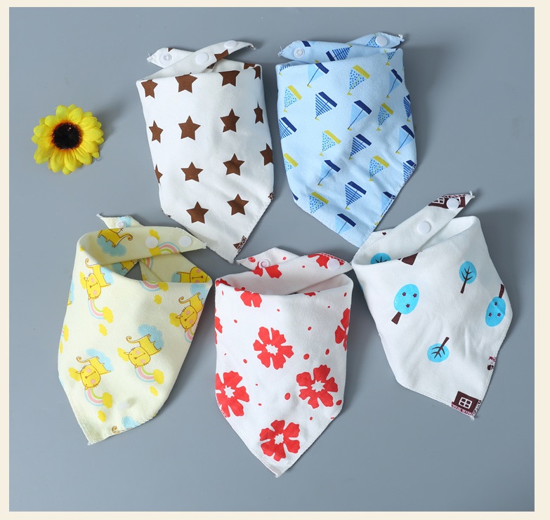 Muisungshop- 5 และ 10 ผืน Babybibs ผ้าซับน้ำลายเด็ก คละลาย