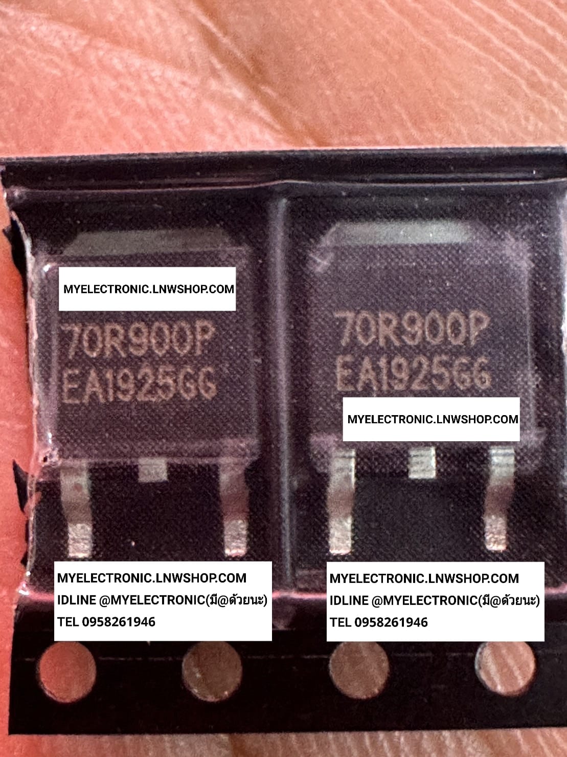 ขาย 70R900P ตัวถัง TO-252 D-PAK ยี่ห้อ ราคา ตัวละ . . . . . หน่วย บาท