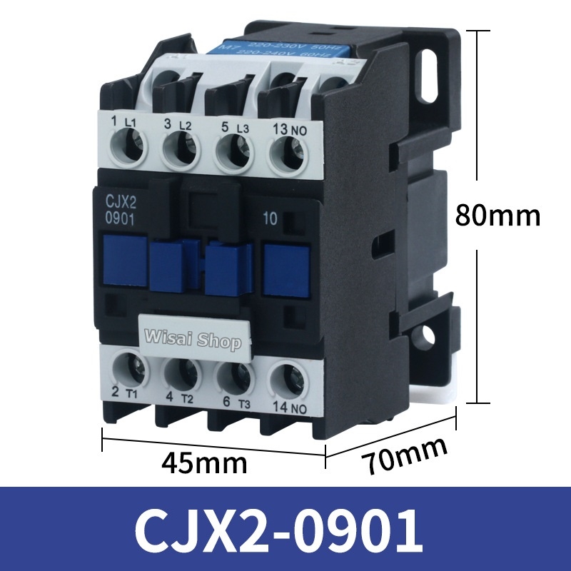 AC220V/380V แมกเนติก Magnetic Contactor 9A / 12A / 18A / 25A / 32A / 50A / 65A / 95A รุ่น CJX2-0910 / CJX2-1210 / CJX2-1810 / CJX2-2510 / CJX2-3210 / CJX2-5011 / CJX2-6511 / CJX2-9511
