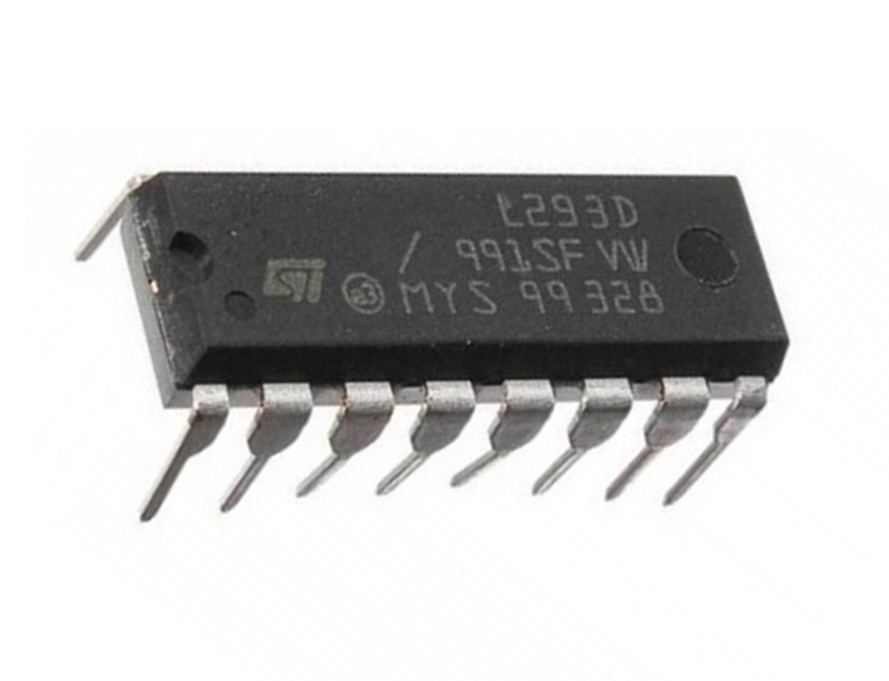 (เฉพาะตัวไอซีขับมอเตอร์อย่างเดียว) L293D , PDIP-16 , ST MICROELECTRONICS
