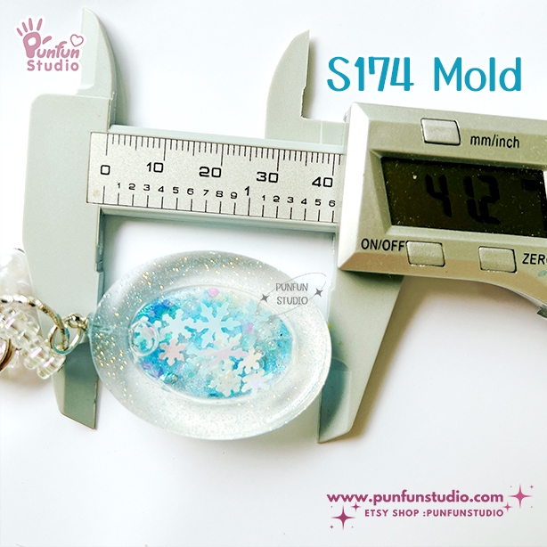 แม่พิมพ์ S174 Oval Shaker Mold + CSM in the same mold