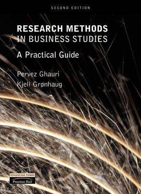 Research Methods in Business Studies : A Practical Guide ISBN 9780273651109