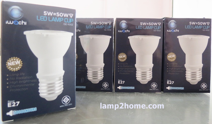 หลอดLED Hi-power ขั้ว E27 (220v 5w) แสงขาว/แสงเหลือง