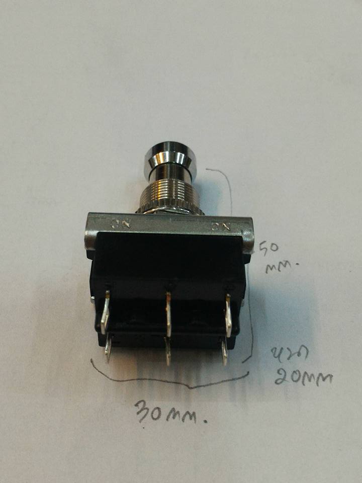 สวิทช์เท้าเหยียบรุ่นDS-008กดติดกดดับมี6ขาี้ห้อมิยาม่าMIYAMAขนาด(20x30x50mm)