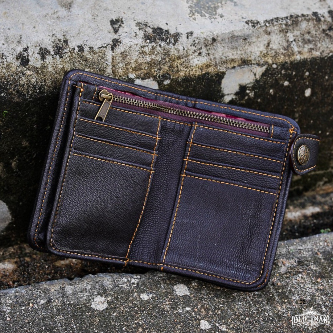 Ledger wallet หนังวัว+หนังแพะ