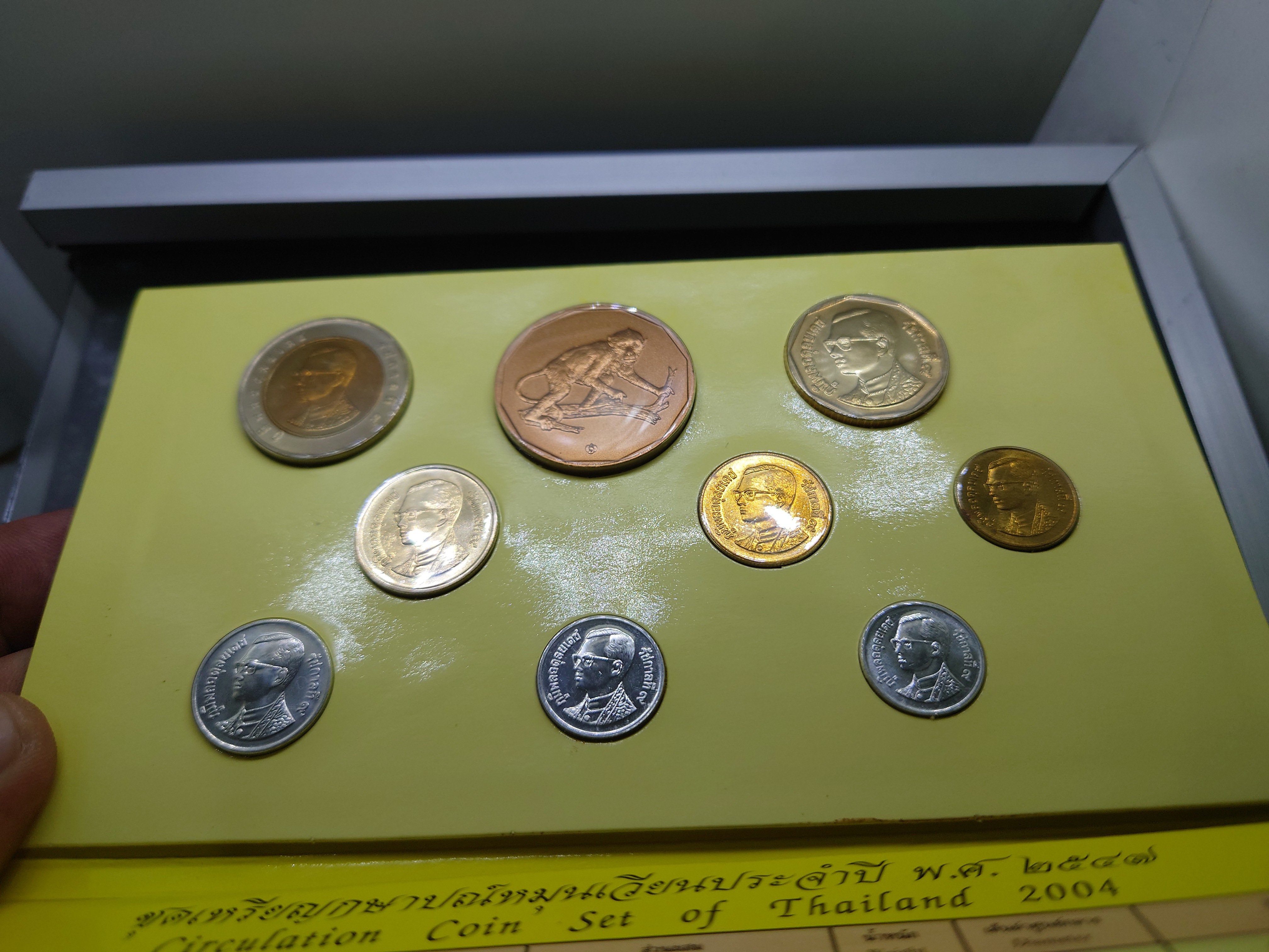 แผงเหรียญหมุนเวียนครบชุด ปี 2547 ปี วอก กรมธนารักษ์