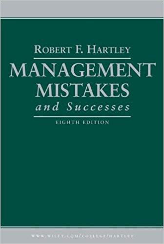 Management Mistakes and Successes ISBN 9780471662020