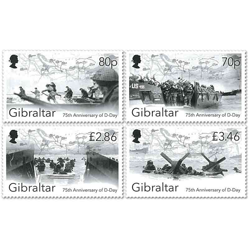 Gibraltar Stamp, 2019 75th Anniversary D-Day Landings