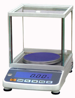 เครื่องชั่งดิจิตอล ความละเอียดสูง พิกัดกำลัง 150 g ละเอียด 0.01 g ตัวเลข LCD ใหญ่ เห็นชัดเจน พร้อม RS232C เชื่อมต่อ external display , computer, printer, etc.