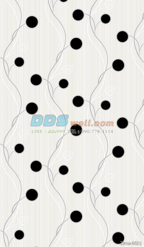 JSHR15-69 ลายวงกลม เส้นดัด สีขาว