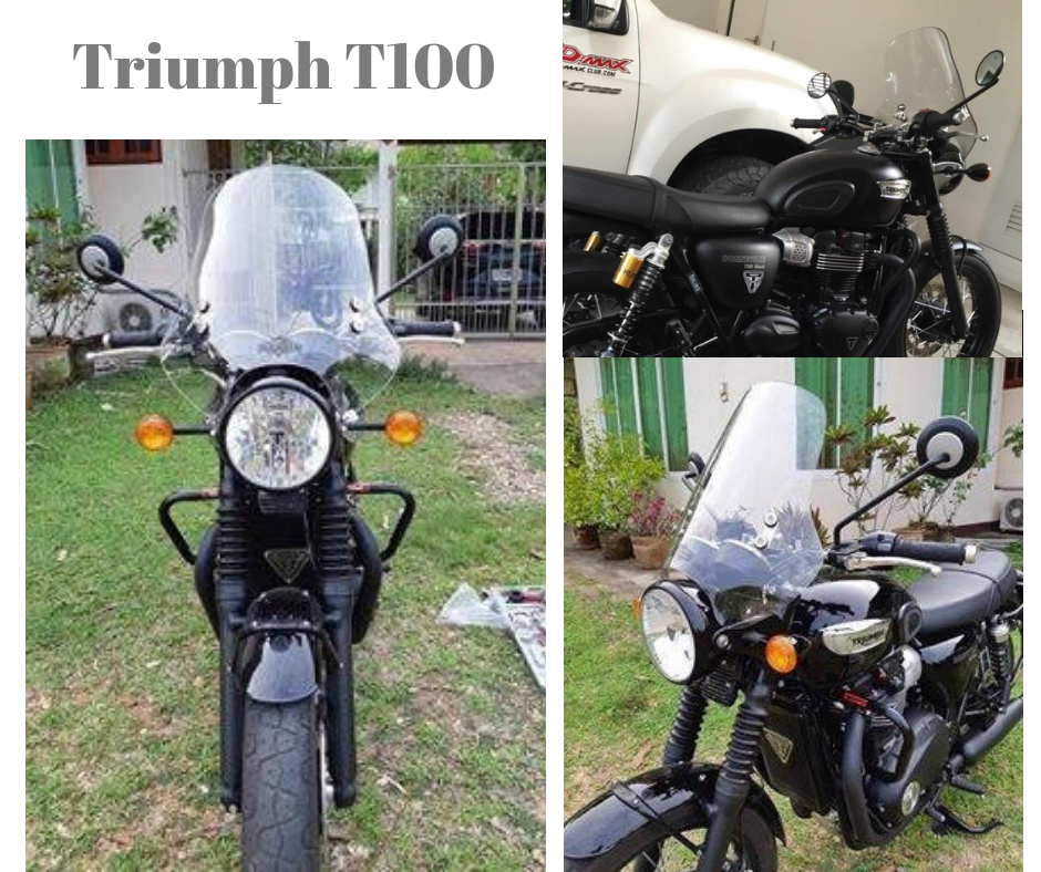 ชิวหน้า ไฟกลม ทรงสูง 47 ซม. สีใส