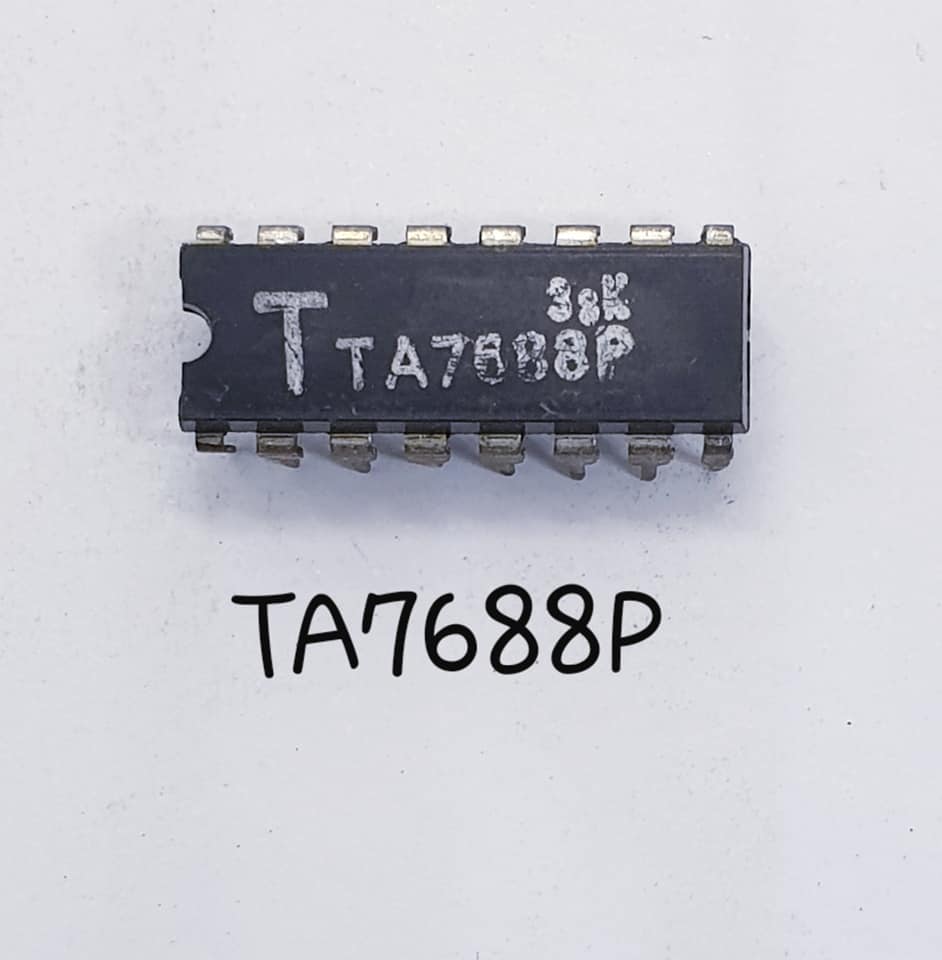 ขาย TA7688P ยี่ห้อ TOSHIBA โตชิบ้า ตัวถัง DIP16ขา TA7688 P ไอซี IC ราคา ตัวละ . . . . หน่วย บาท