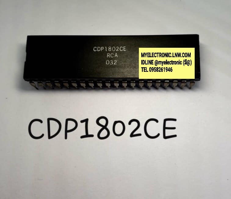 CDP1802CEยี่ห้อRCAตัวถังDIP40ขาราคาตัวละบาท