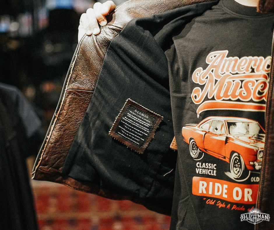 เสื้อหนังแท้ Night Road (น้ำตาล) (กรุณาสอบถามไซส์ก่อนสั่งซื้อ)