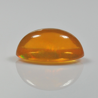 **ขายแล้ว**โอปอลไฟ (Fire Opal) จากเม็กซิโก 3.20 กะรัต สีส้มอมเหลือง มีเหลือบอ่อนๆ