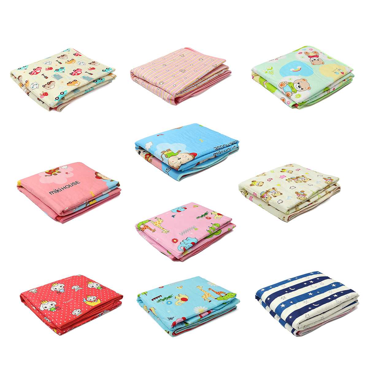 MUISUNGSHOP รุ่น 2 50*70 cm แผ่นรองกันเปื้อน รองฉี่ กันน้ำ ผ้ารองเปลี่ยนผ้าอ้อม ผ้ารองกันปัสสาวะ แผ่นรองซับที่นอน ผ้ารองฉี่ แบบ 3 ชั้น