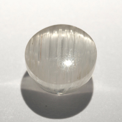 **ขายแล้ว**โทปาสตาแมว (Cat's eye Topaz) 3.58 กะรัต ตาแมวไหมสีเงิน หายาก