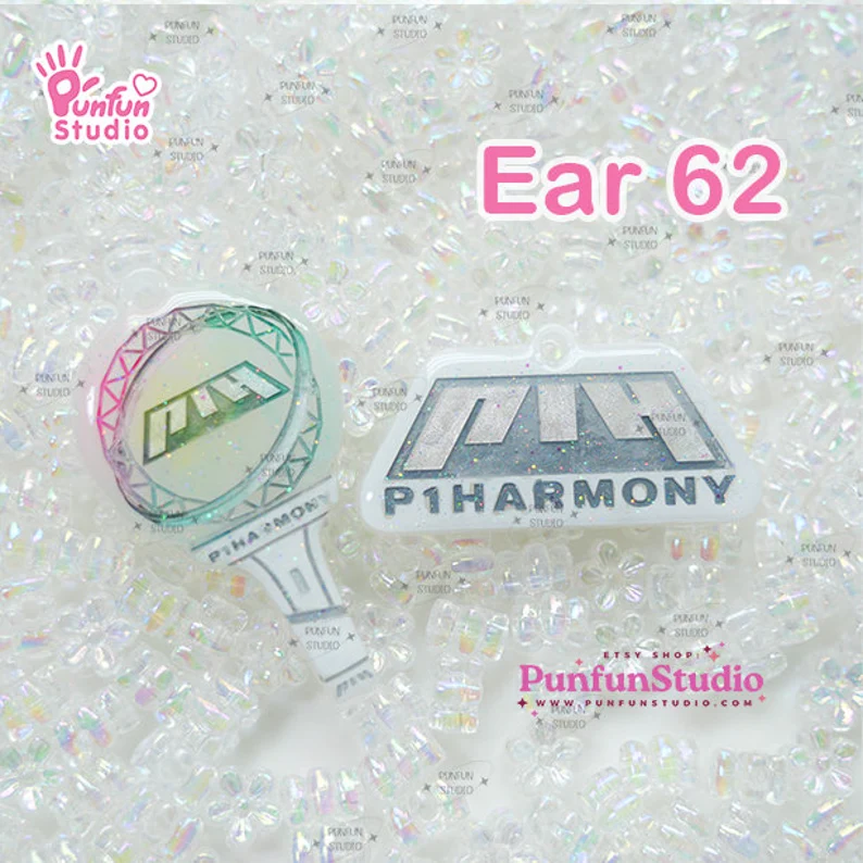 Ear 62 P1harmony Mold / K-POP / Earring Mold / UV Resin Mold / Silicone Mold