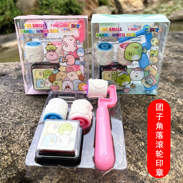 MUISUNGSHOP ลูกกลิ้งลายการ์ตูน ลูกกลิ้งสแตมป์ สำหรับเด็ก ของเล่นเด็กเสริมพัฒนาการ
