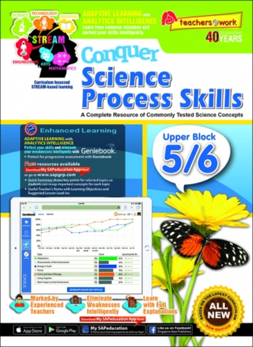 แบบฝึกหัดวิทยาศาสตร์ภาษาอังกฤษระดับป.5-6 Conquer Science Process Skills Lower Block 5/6