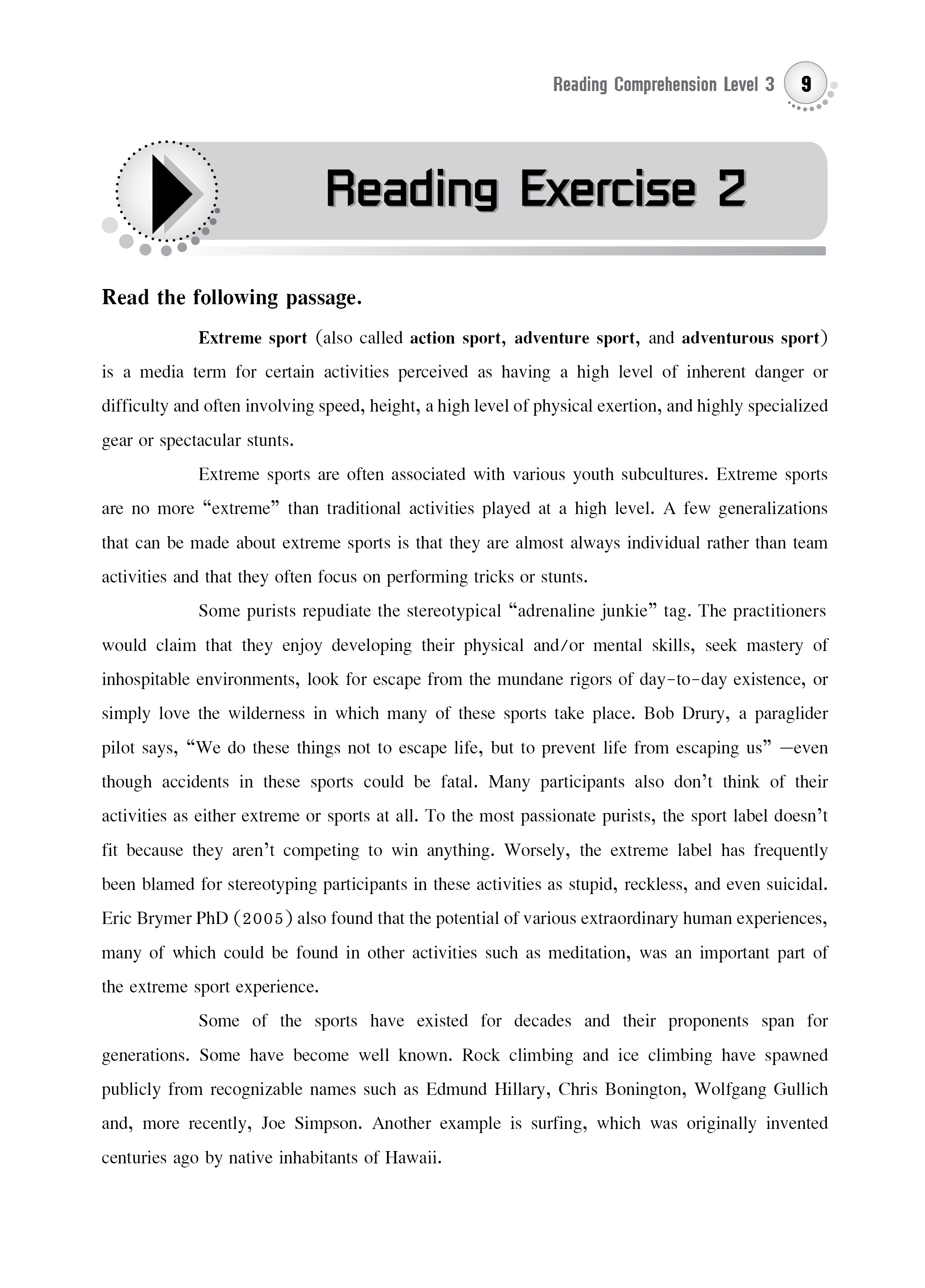 Reading Comprehension Level 3 (new)