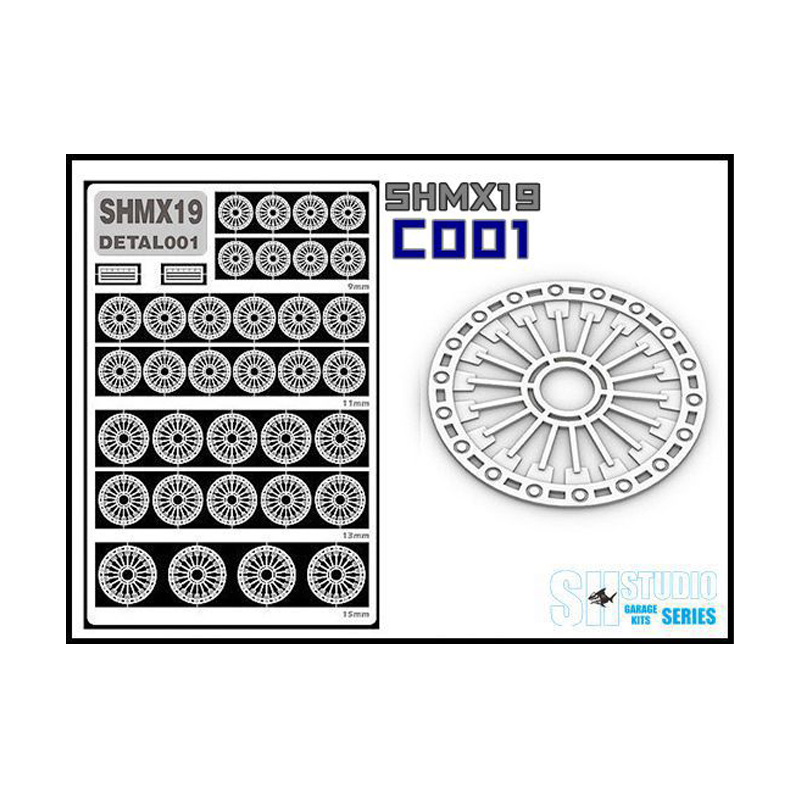 Etching Parts แผ่นกลมลาย SHMX19 C001 ค่าย SH Studio
