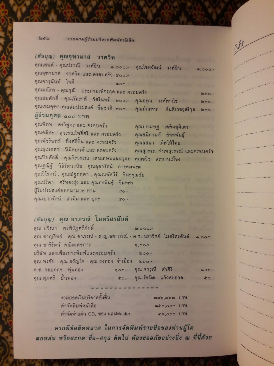 บทสวดมนต์ ธรรมจักกัปปวัตตนสูตร มหาราชปริตร อภิธรรม 7 คัมภีร์ “ไม่มี CD/MP3”