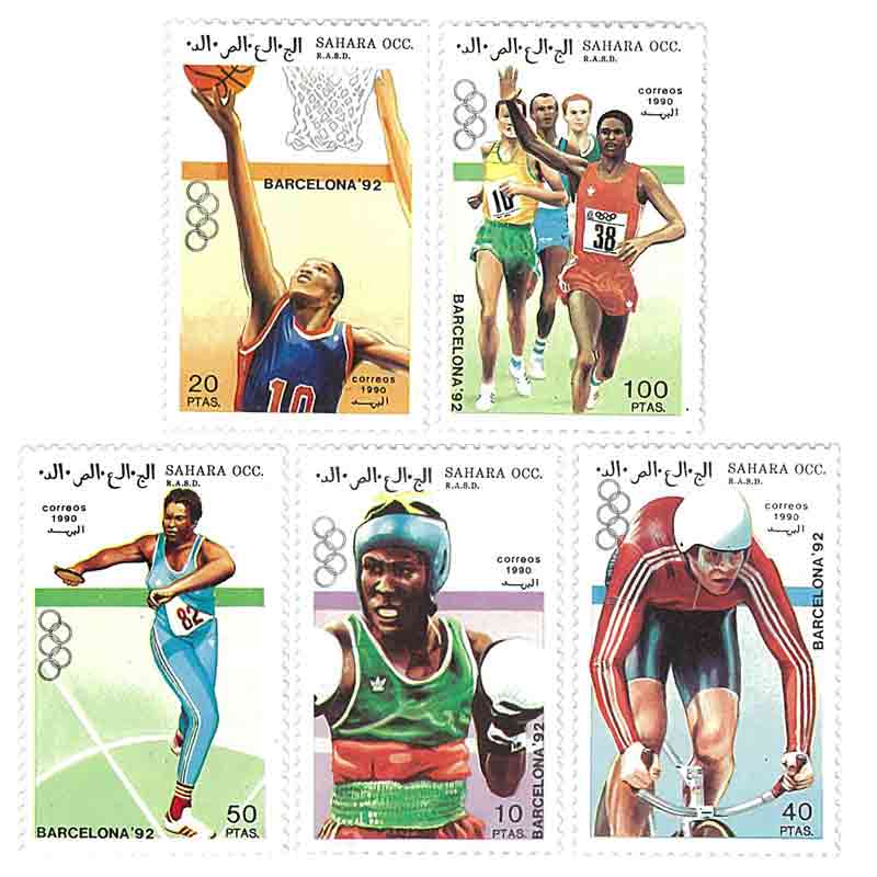 Sahara Stamp, 1990 Olympic Games, Sport