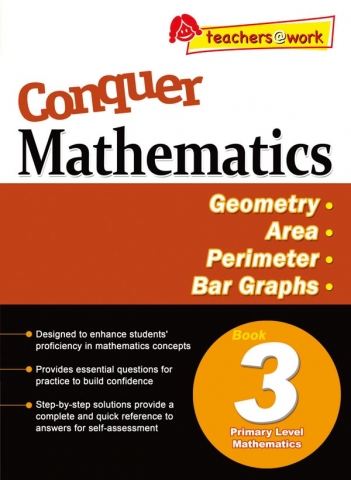 Conquer Mathematics (Geometry • Area • Perimeter • Bar Graphs) Book 3