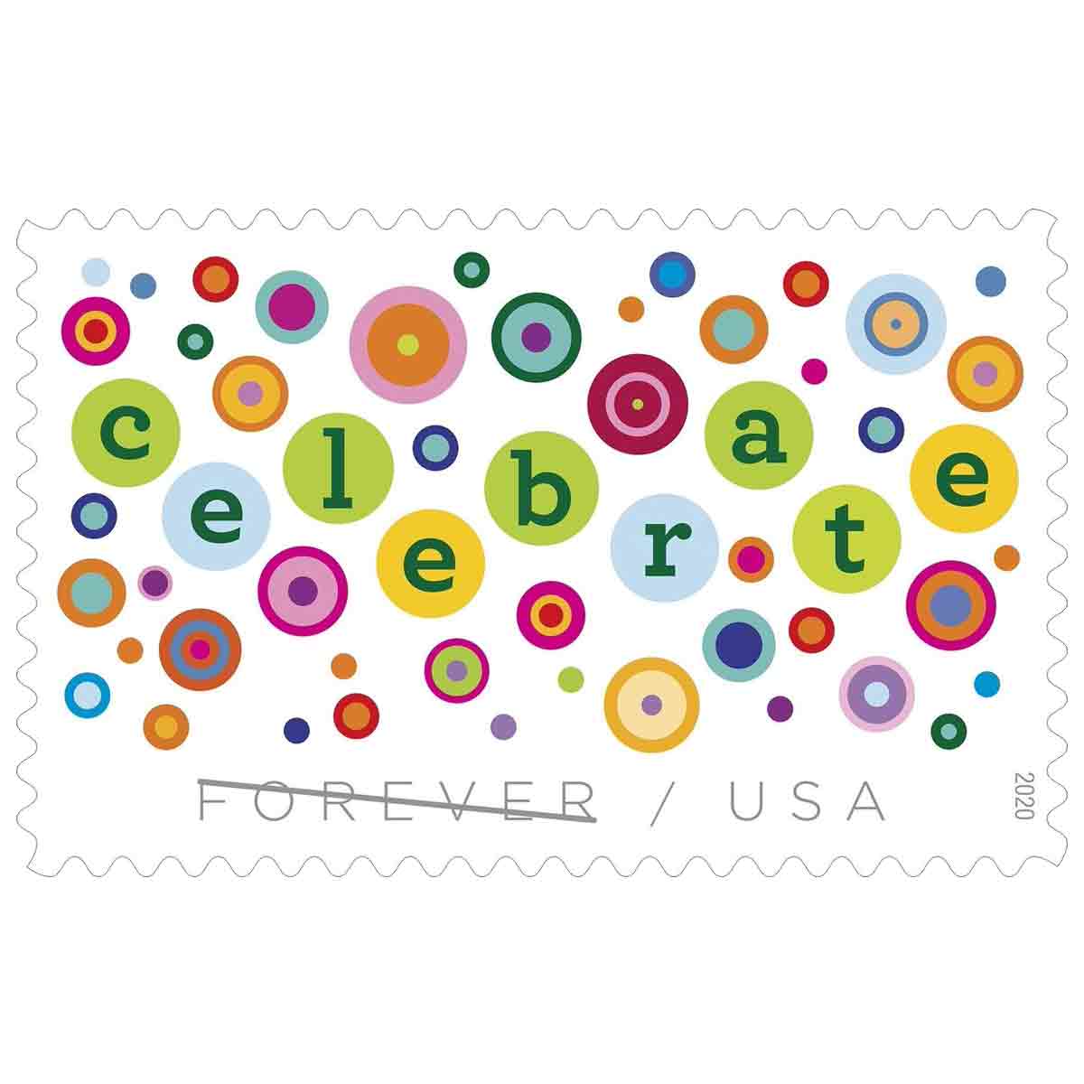 USA Stamp, 2020 Let’s Celebrate
