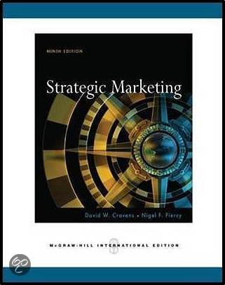 Strategic Marketing ISBN 9780071263351