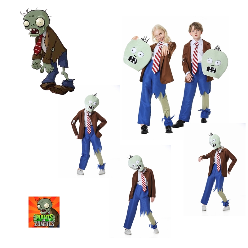 7C354.2 ชุดเด็ก ชุดซอมบี้ ชุดฮาโลวีน Children Plants vs. Zombies Costumes